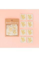 Sarah Hearts Made for You - Woven Label Tags, Set of 8
