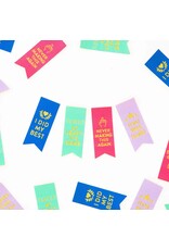 Sarah Hearts Sarcastic Award Ribbon Multipack - Woven Label Tags, Set of 8