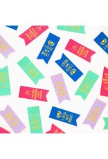 Sarah Hearts Sarcastic Award Ribbon Multipack - Woven Label Tags, Set of 8