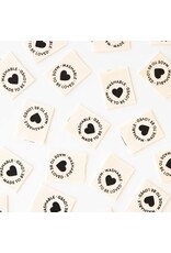 Sarah Hearts Washable - Woven Label Tags, Set of 8