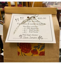 PD ON SALE- Floral Sampler Mystery Pre-Cut Bundle - Contains 3 Yards