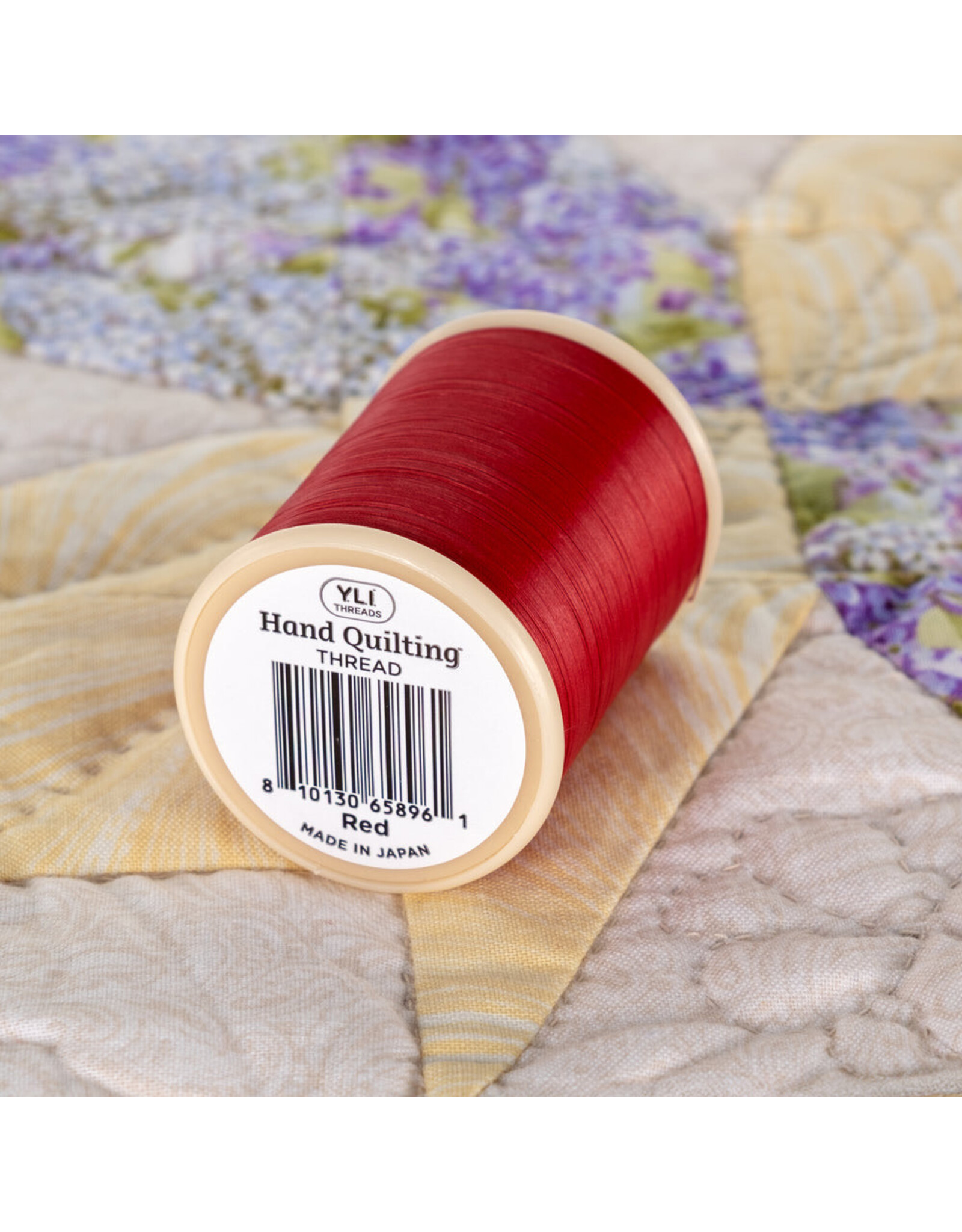 YLI YLI Cotton Hand Quilting Thread, 021 Red, 40wt, 3 ply, 500 yd spool