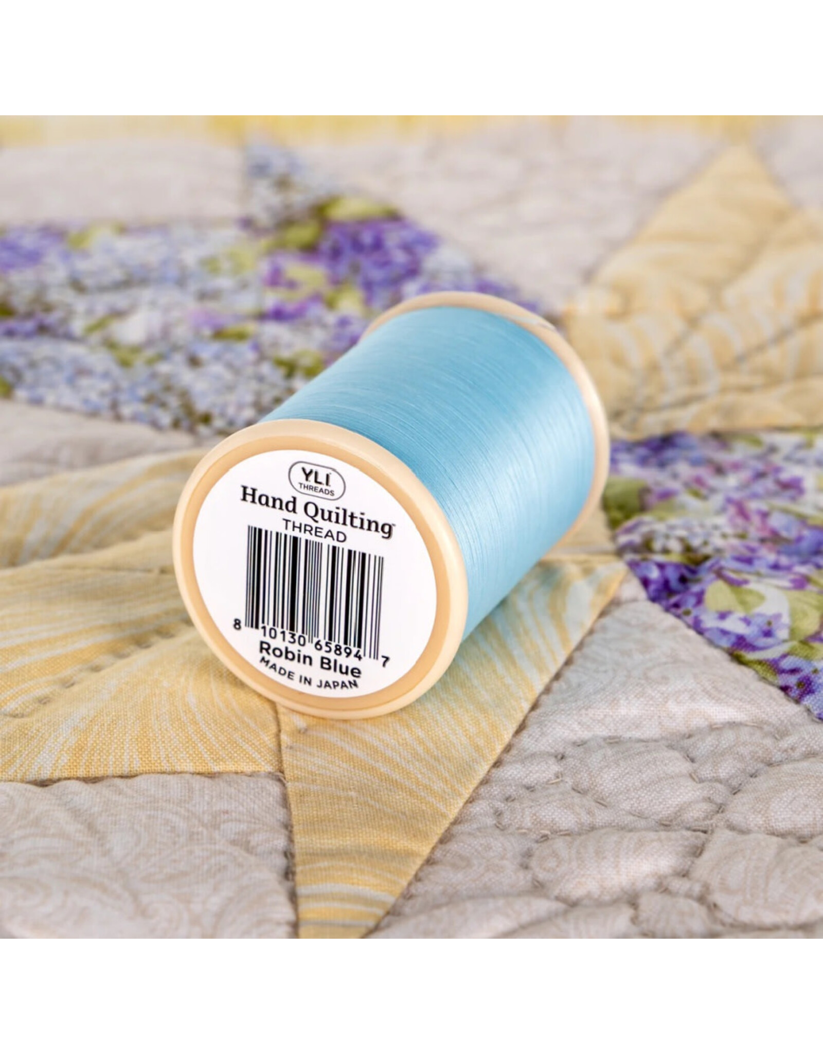 YLI YLI Cotton Hand Quilting Thread, 012 Lt. Blue, 40wt, 3 ply, 500 yd spool