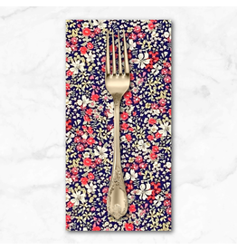 PD's Cosmo Japan Collection ON SALE-Cosmo Japan, Floral in Navy Pink, Dinner Napkin