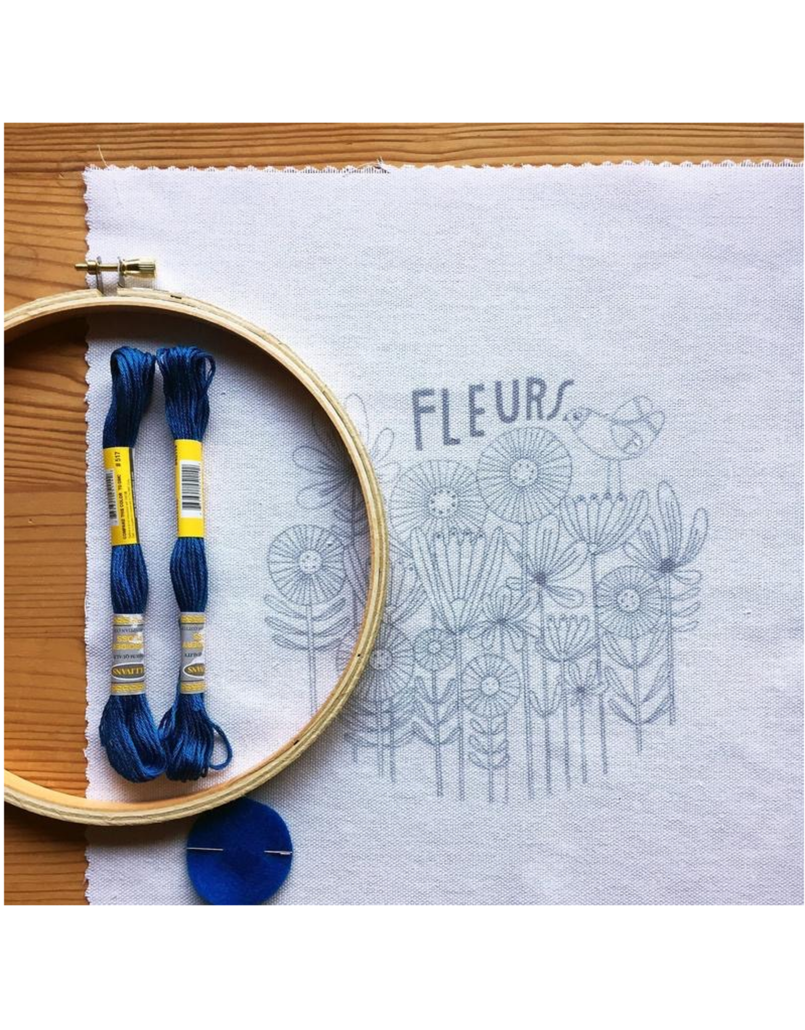 budgiegoods Fleurs Embroidery Kit by budgiegoods