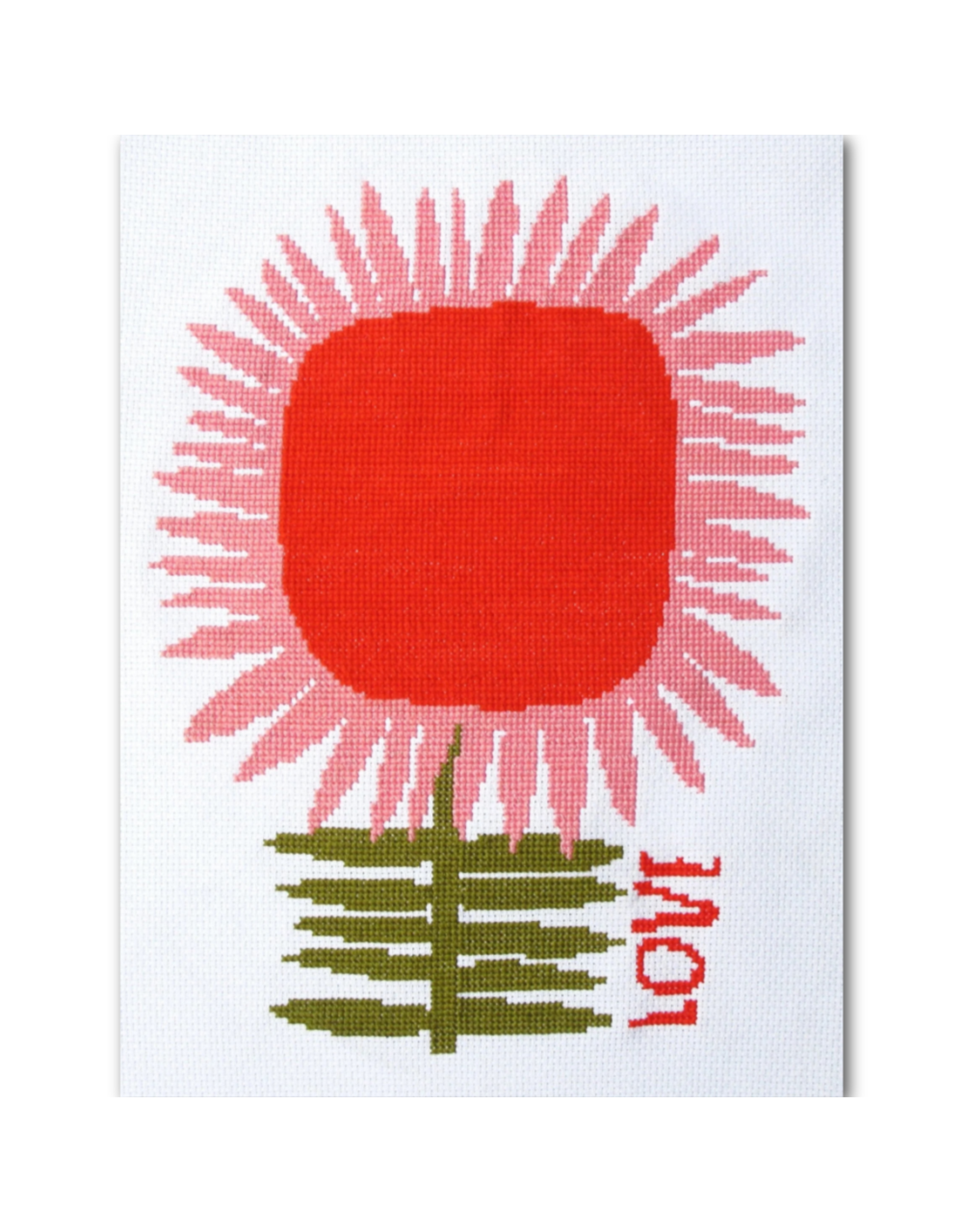 budgiegoods LOVE Cross Stitch Kit by budgiegoods