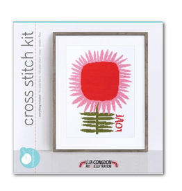 budgiegoods LOVE Cross Stitch Kit by budgiegoods
