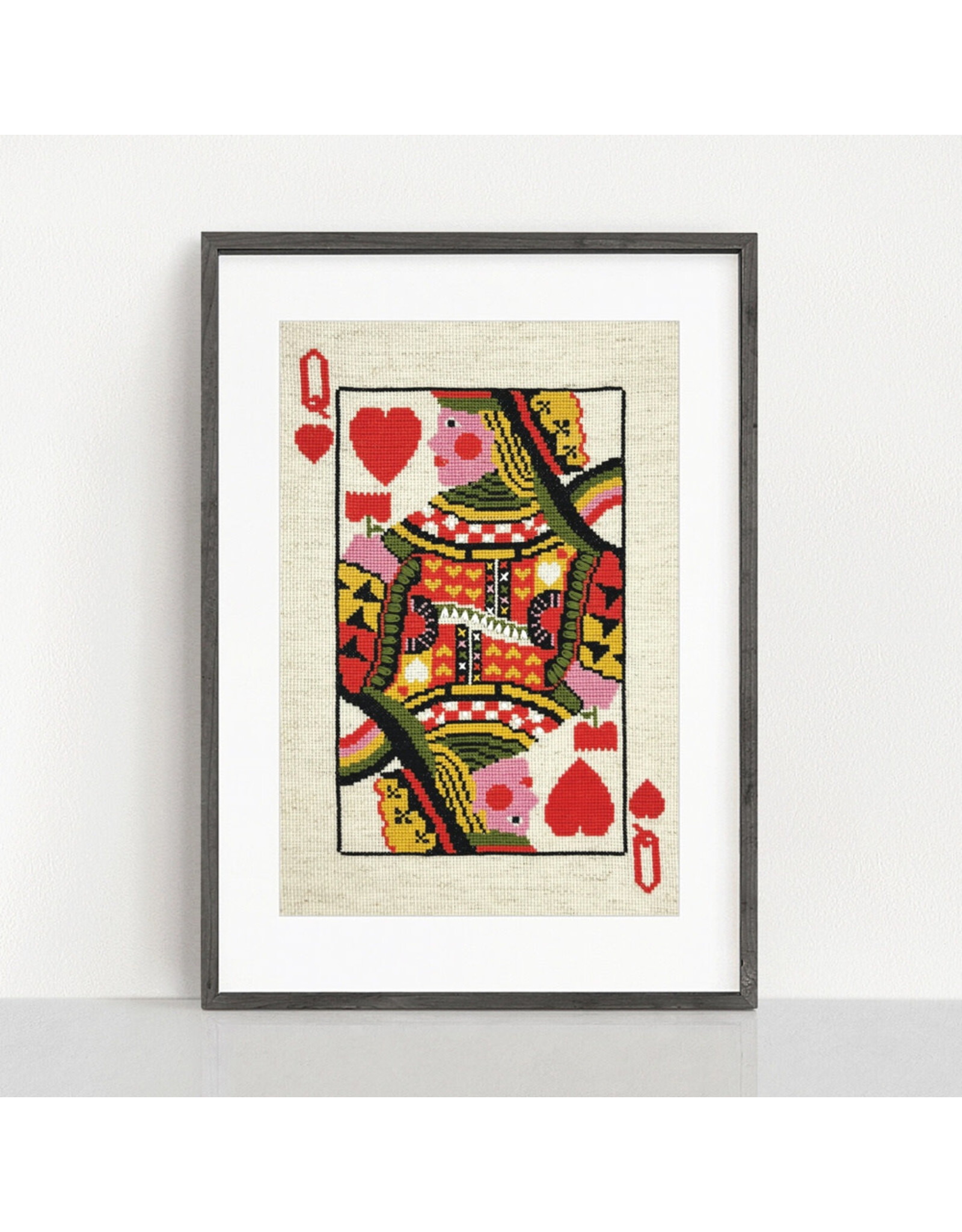 budgiegoods Queen of Hearts Cross Stitch Kit by budgiegoods