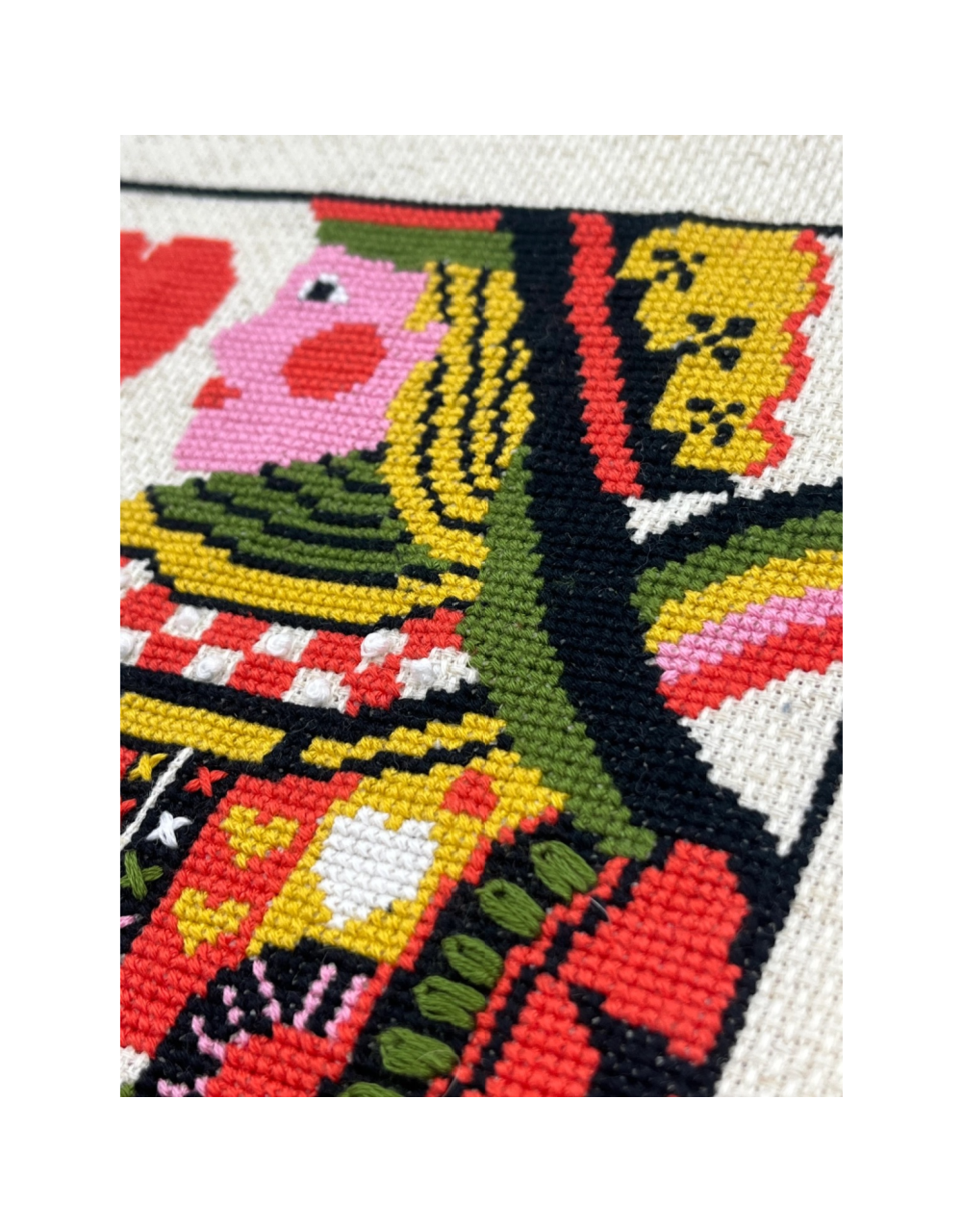 budgiegoods Queen of Hearts Cross Stitch Kit by budgiegoods