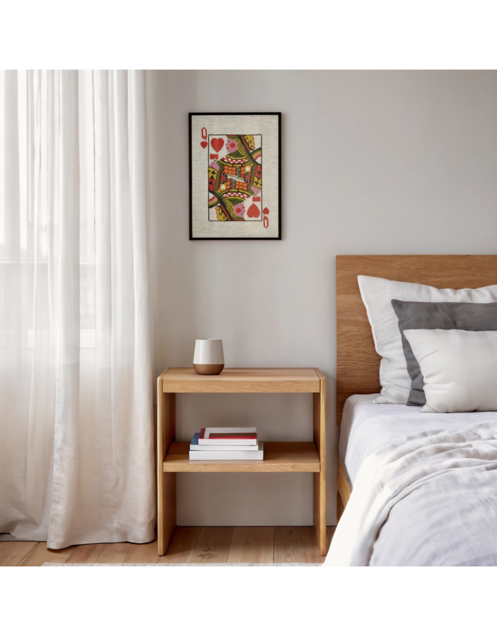 budgiegoods Queen of Hearts Cross Stitch Kit by budgiegoods