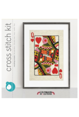 budgiegoods Queen of Hearts Cross Stitch Kit by budgiegoods