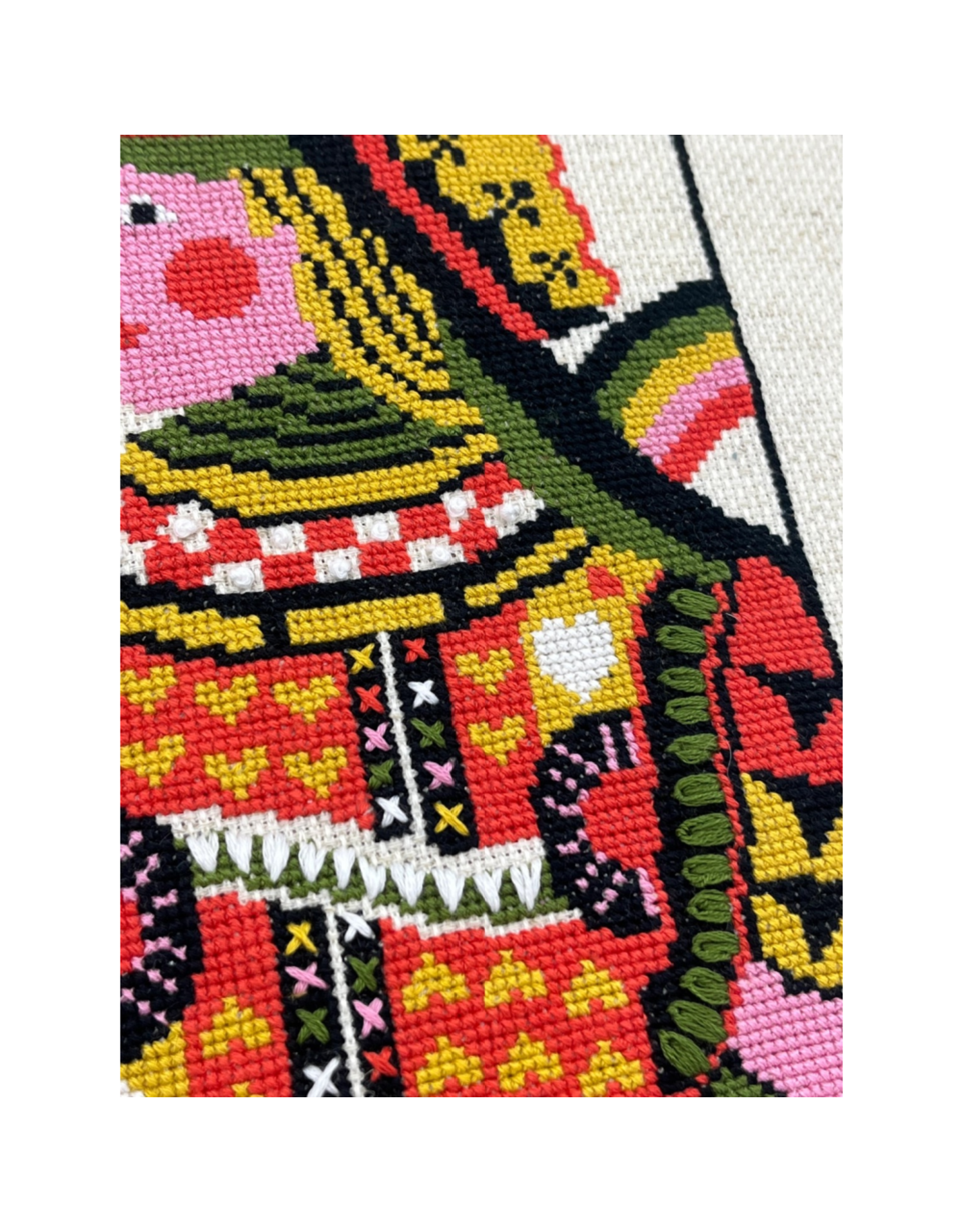 budgiegoods Queen of Hearts Cross Stitch Kit by budgiegoods