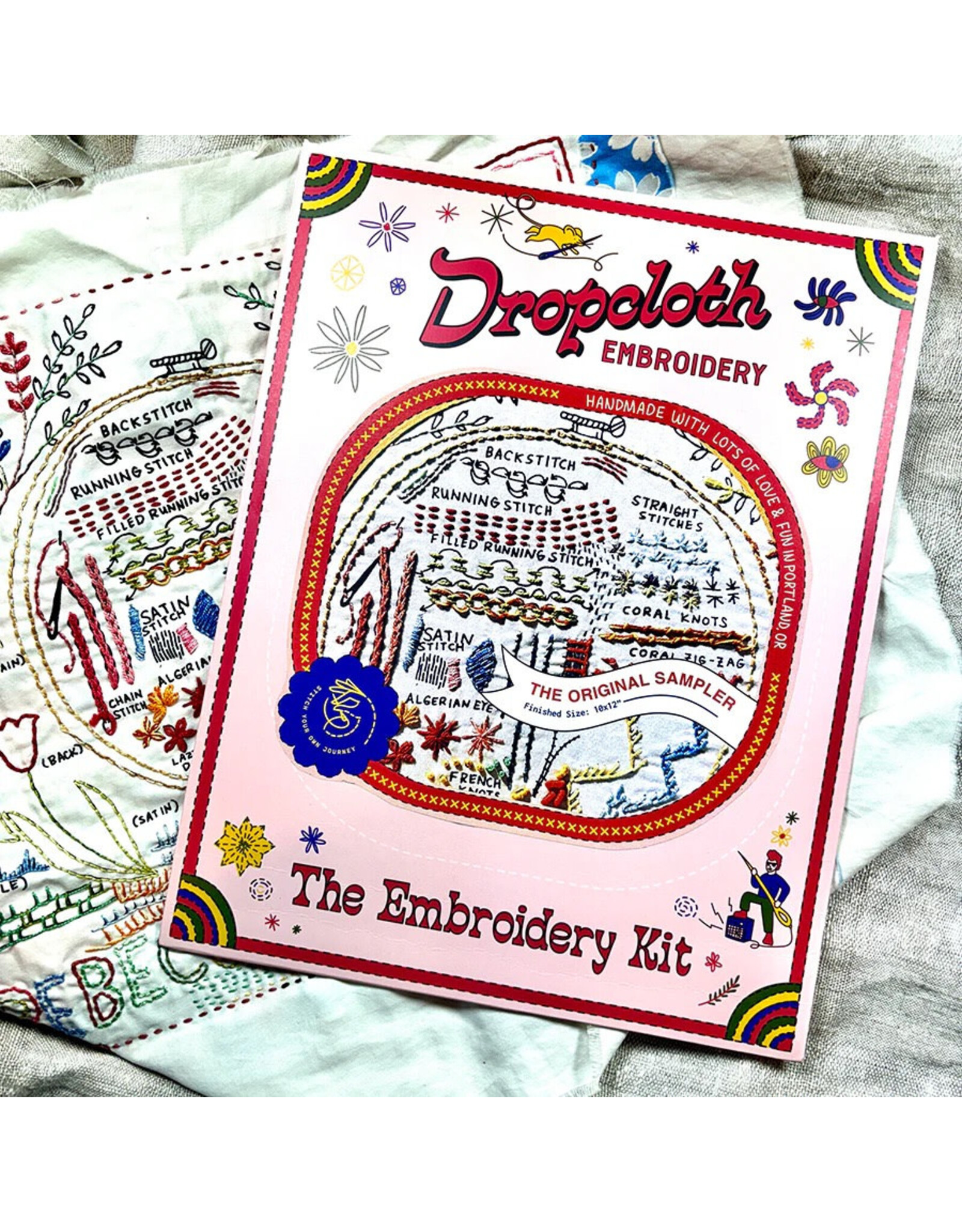 Dropcloth Samplers The Original Sampler, Embroidery Sampler KIT