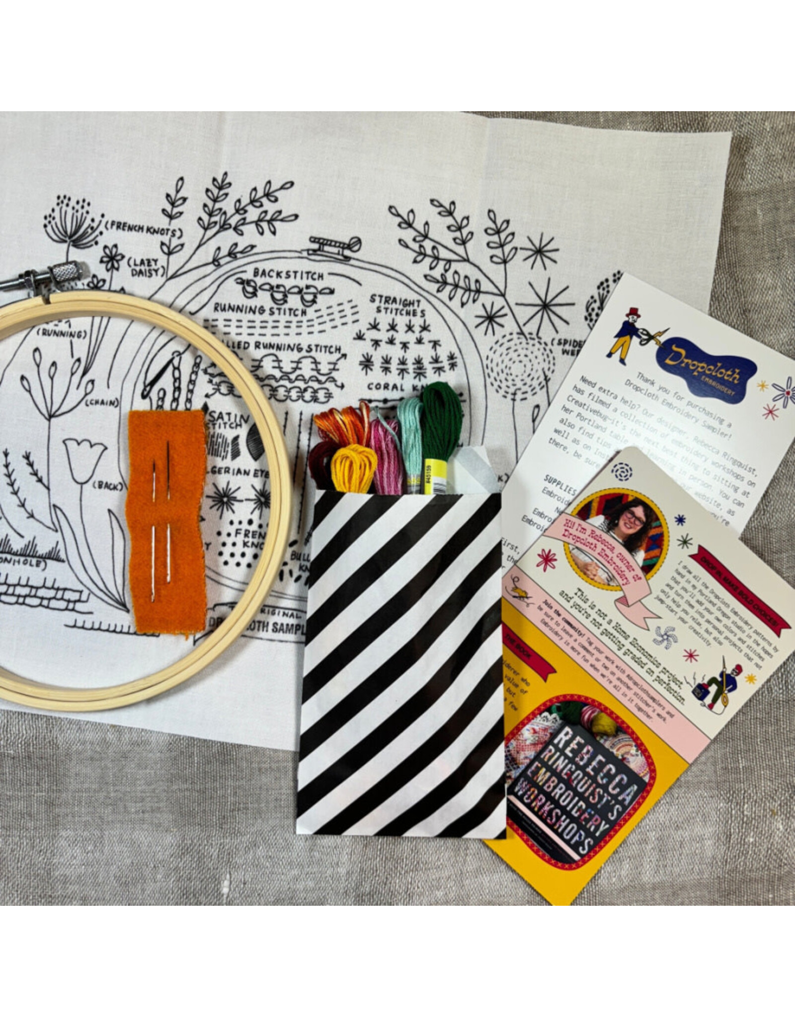 Dropcloth Samplers The Original Sampler, Embroidery Sampler KIT