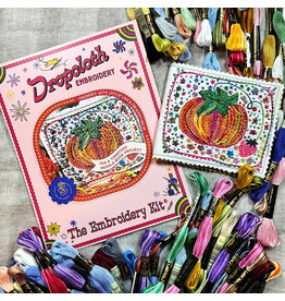 Dropcloth Samplers Tea & Tomatoes Needlebook, Embroidery Sampler KIT