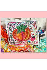 Dropcloth Samplers Tea & Tomatoes Needlebook, Embroidery Sampler KIT