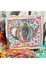 Dropcloth Samplers Tea & Tomatoes Needlebook, Embroidery Sampler KIT