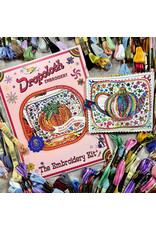 Dropcloth Samplers Tea & Tomatoes Needlebook, Embroidery Sampler KIT