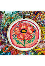 Dropcloth Samplers Cosmic Poppy, Embroidery Sampler KIT