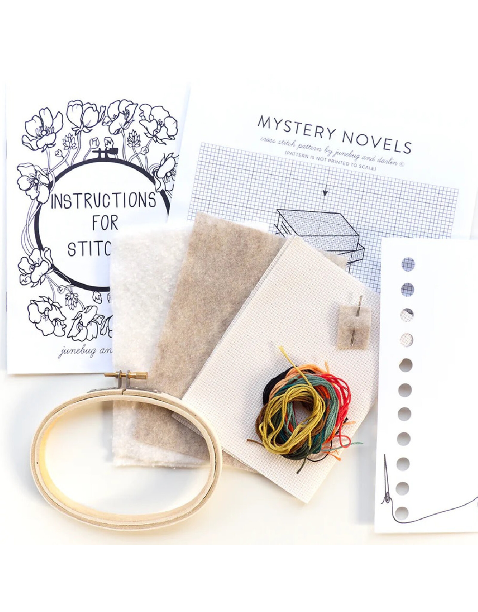 Junebug & Darlin Bibliophila Cross Stitch Kit