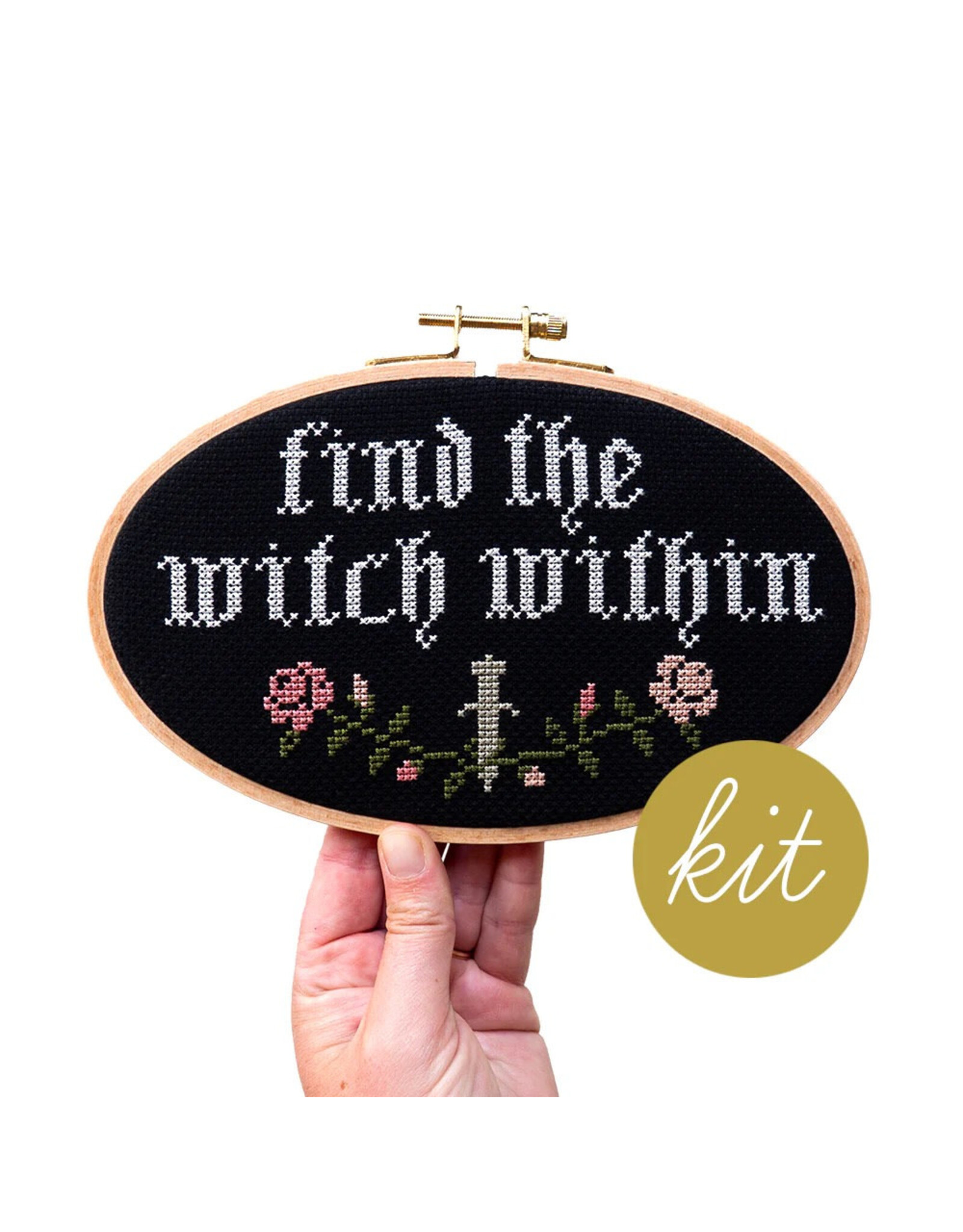 Junebug & Darlin Find the Witch Within Cross Stitch Kit