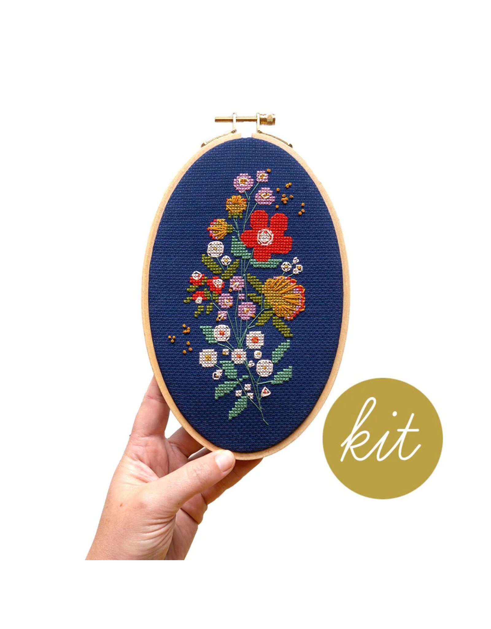 Junebug & Darlin Forget-Me-Knots Cross Stitch Kit