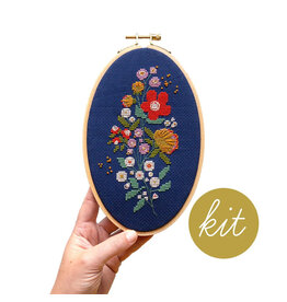 Junebug & Darlin Forget-Me-Knots Cross Stitch Kit