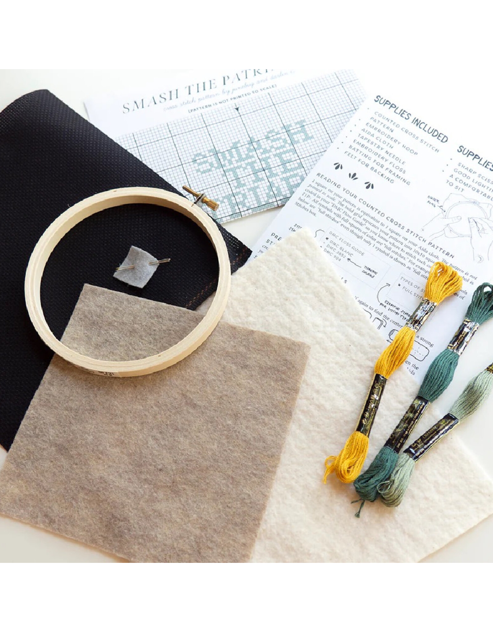 Junebug & Darlin Smash the Patriarchy Cross Stitch Kit