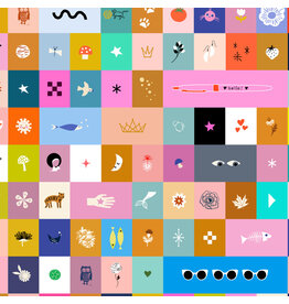 Ruby Star Society for Moda Selvedge Magic, Icons in Multi, Fabric Half-Yards