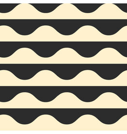 Emily Van Hoff Groove, Wavy in Tuxedo, Fabric Half-Yards