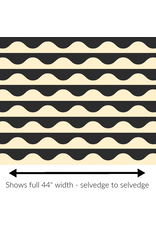 Emily Van Hoff Groove, Wavy in Tuxedo, Fabric Half-Yards