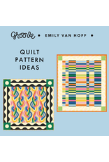 Emily Van Hoff Groove, Wavy in Tuxedo, Fabric Half-Yards