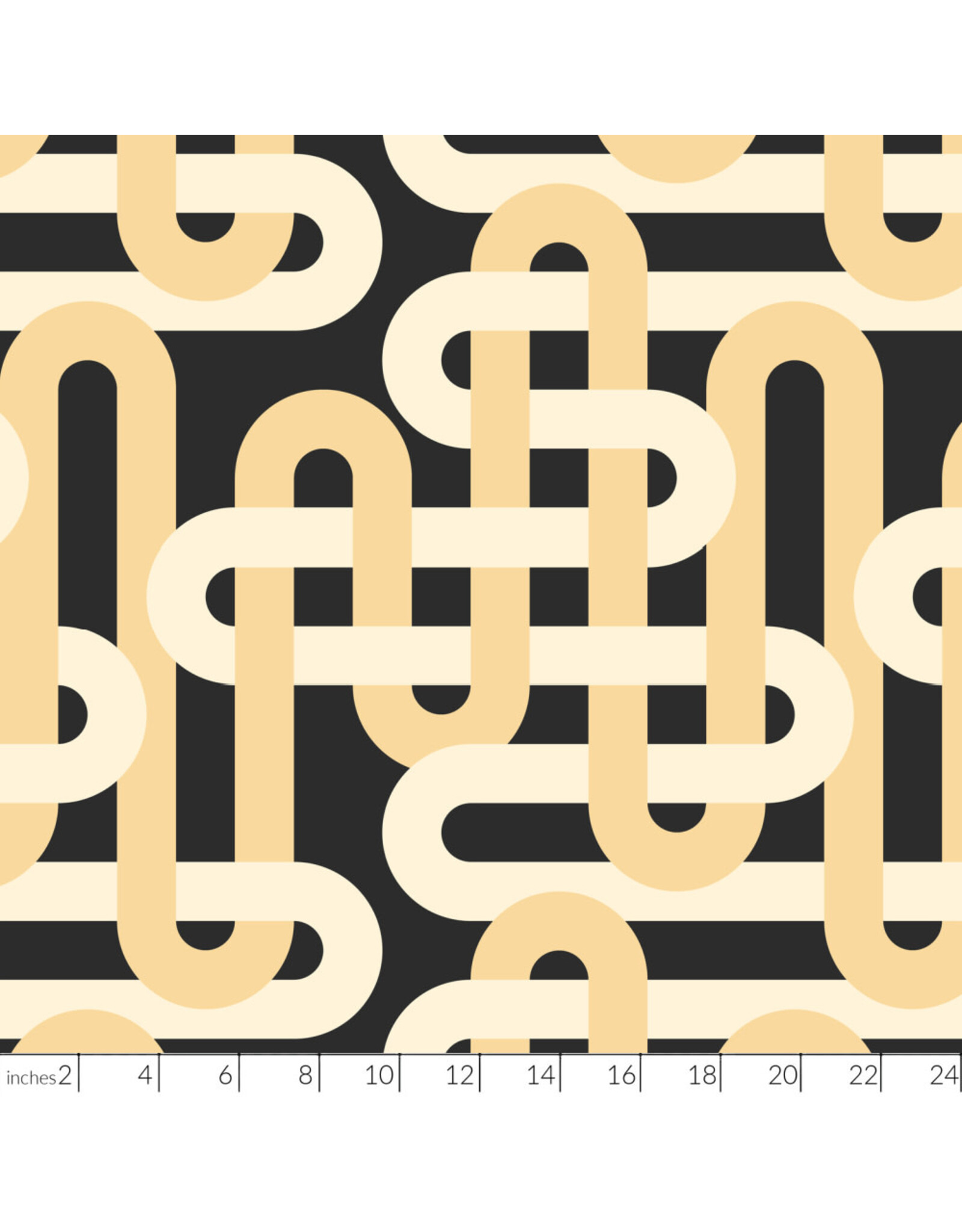 Emily Van Hoff Groove, Woven in Nightfall, Fabric Half-Yards