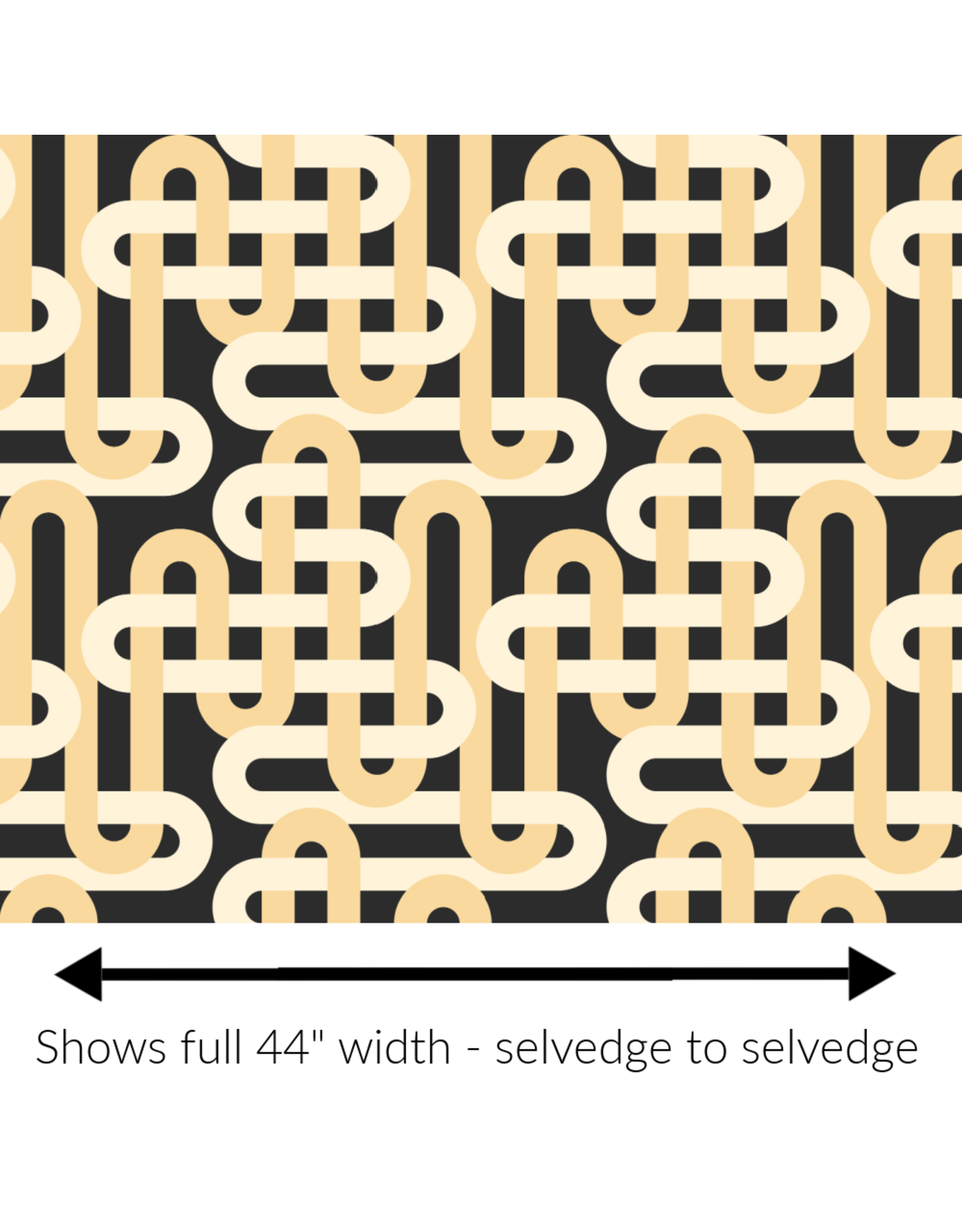 Emily Van Hoff Groove, Woven in Nightfall, Fabric Half-Yards