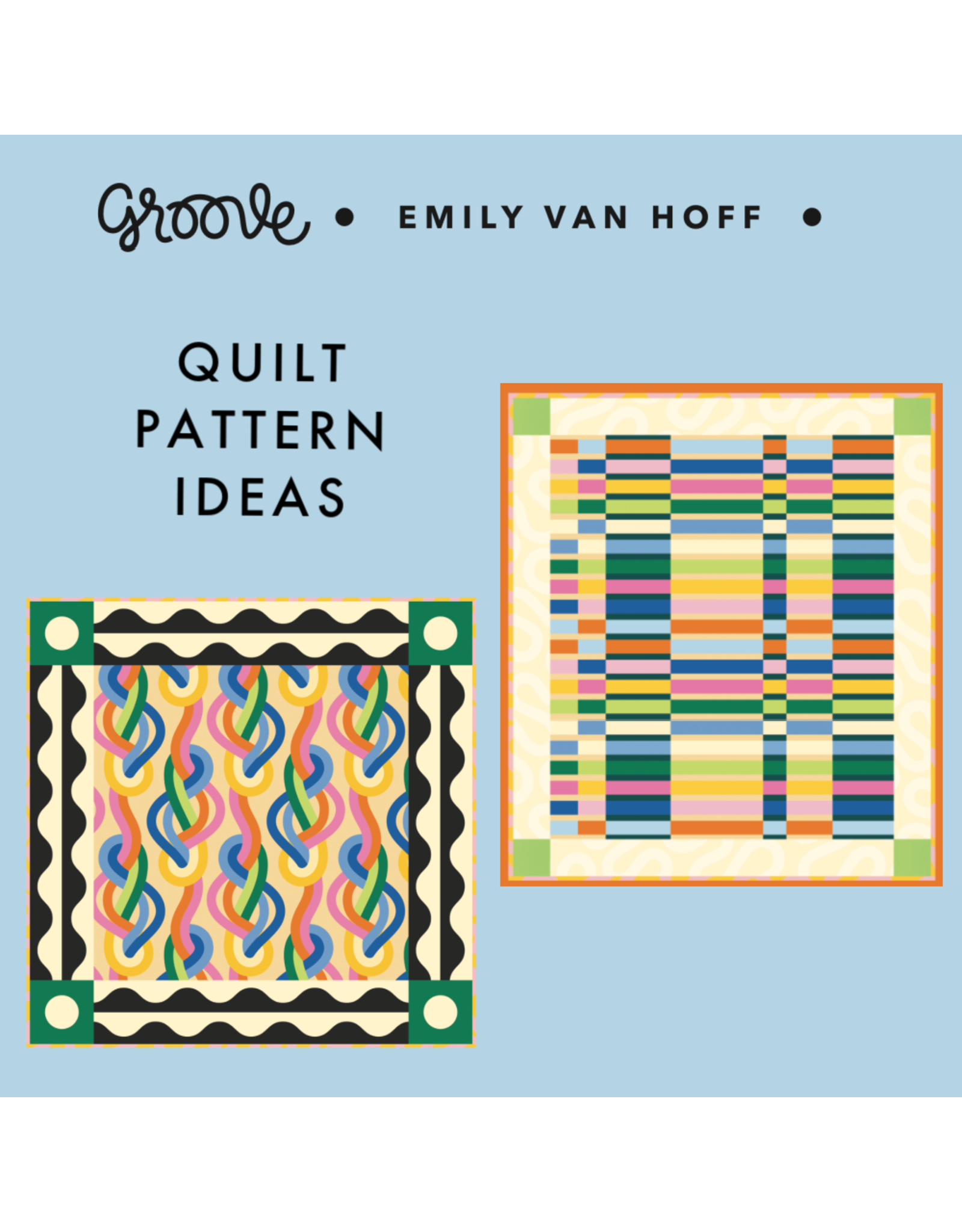 Emily Van Hoff Groove, Woven in Nightfall, Fabric Half-Yards