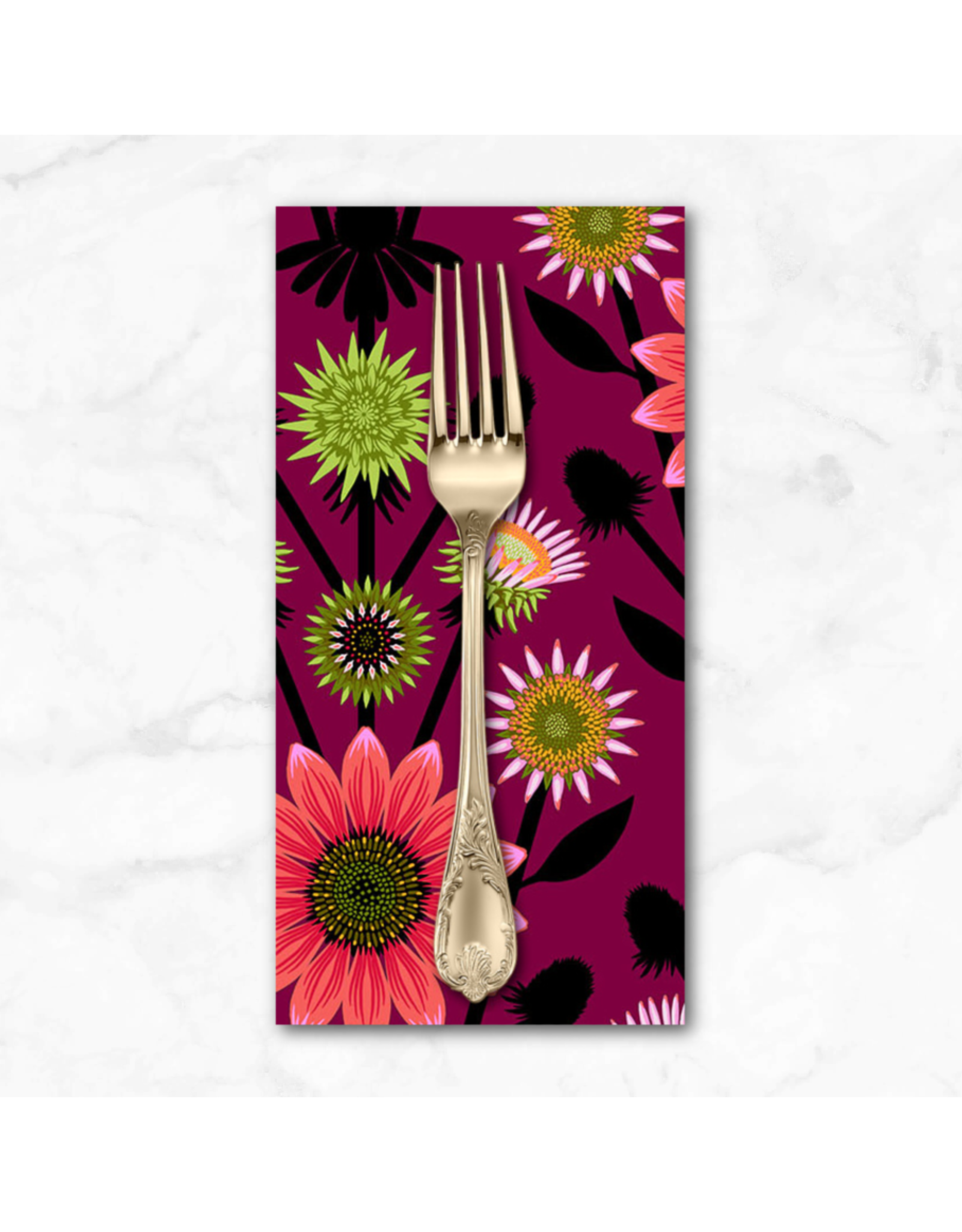 PD's Anna Maria Collection Iconic, Lifespan in Eggplant, Dinner Napkin
