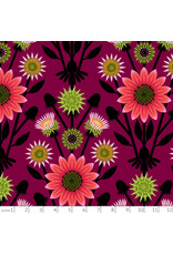 Anna Maria Iconic, Lifespan in Eggplant, Fabric Half-Yards