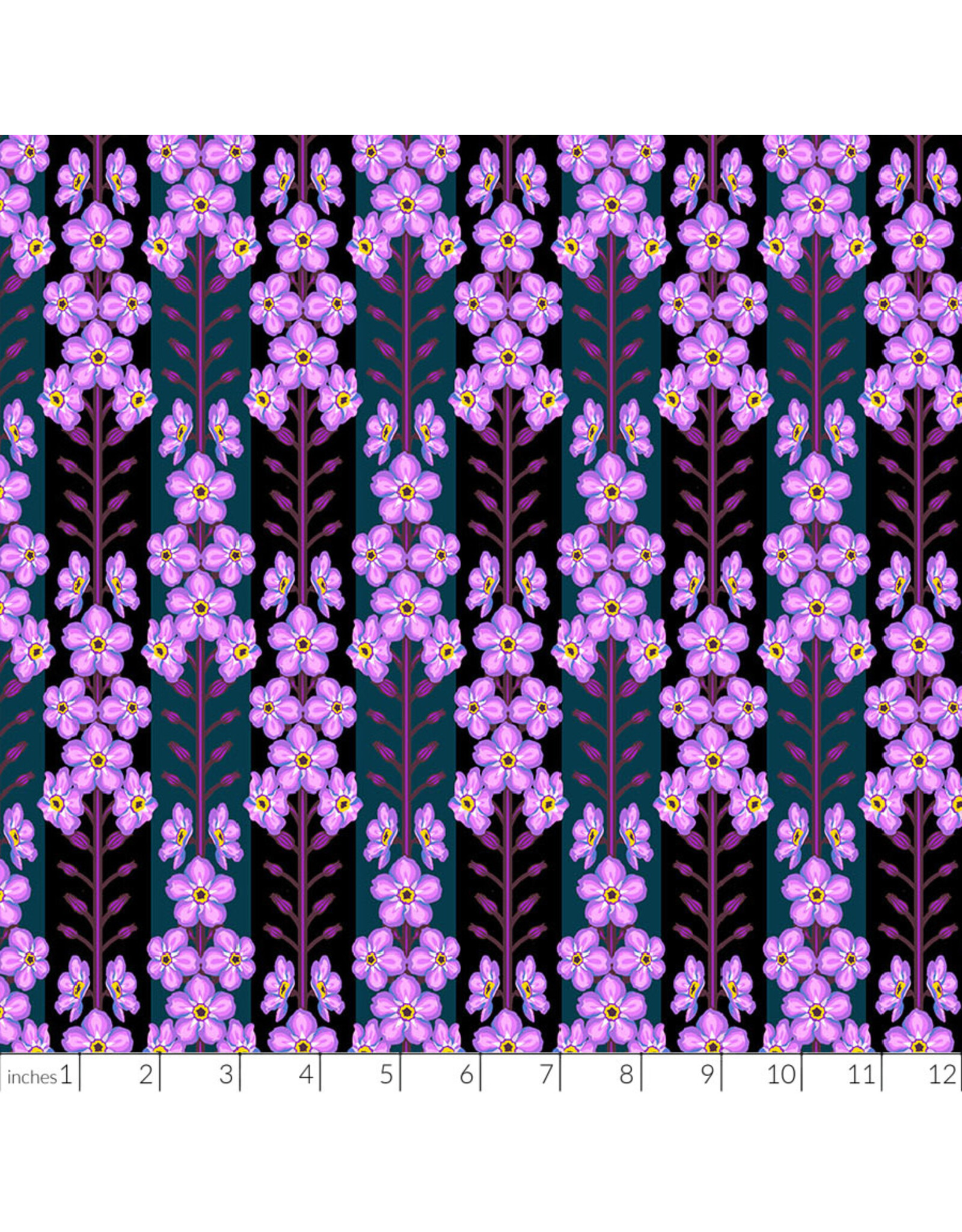 PD's Anna Maria Collection Iconic, Forgetmenot in Indigo, Dinner Napkin