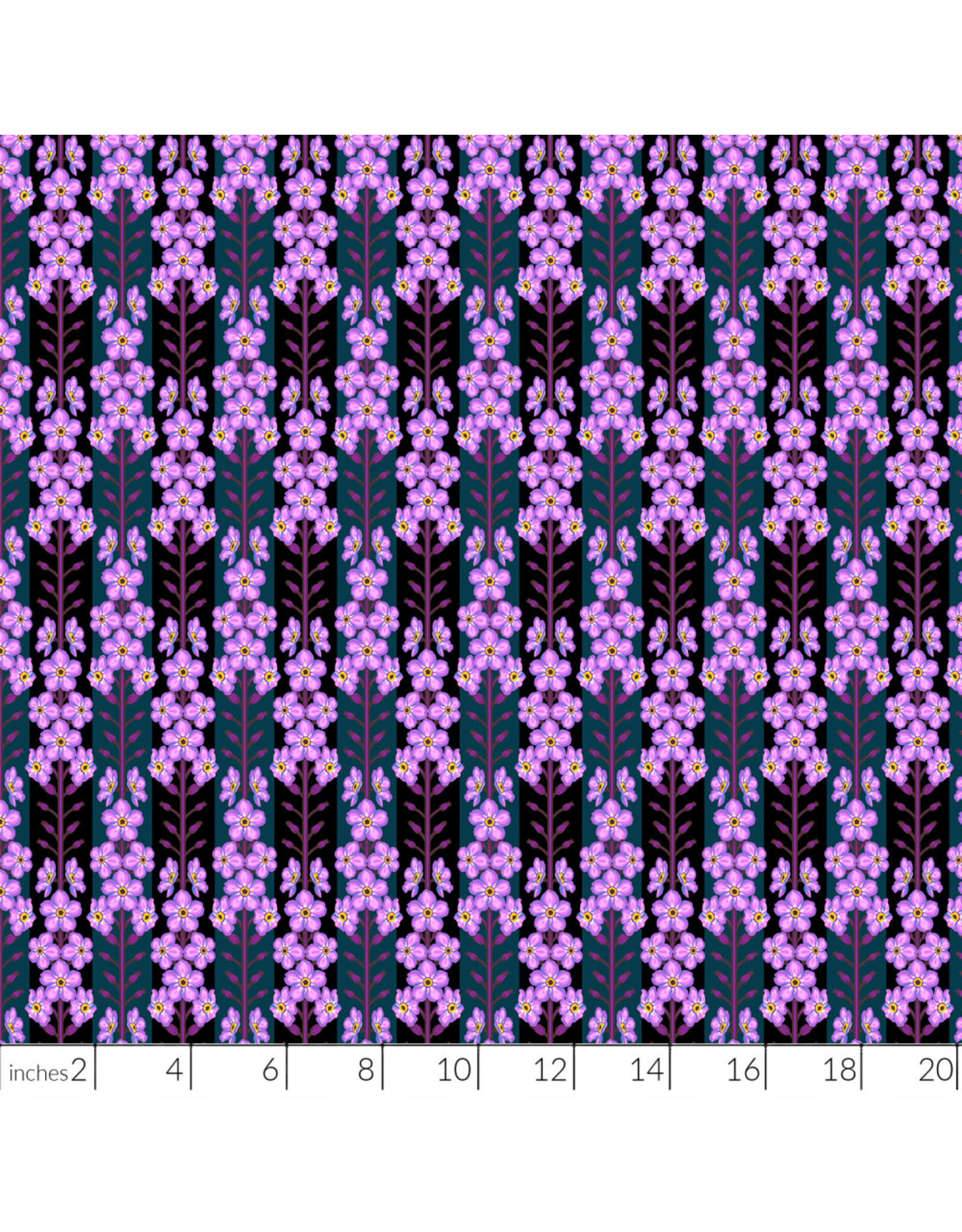 PD's Anna Maria Collection Iconic, Forgetmenot in Indigo, Dinner Napkin