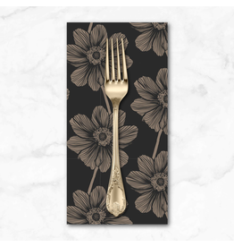 PD's Anna Maria Collection Indelible, Anemone in Silvertone, Dinner Napkin