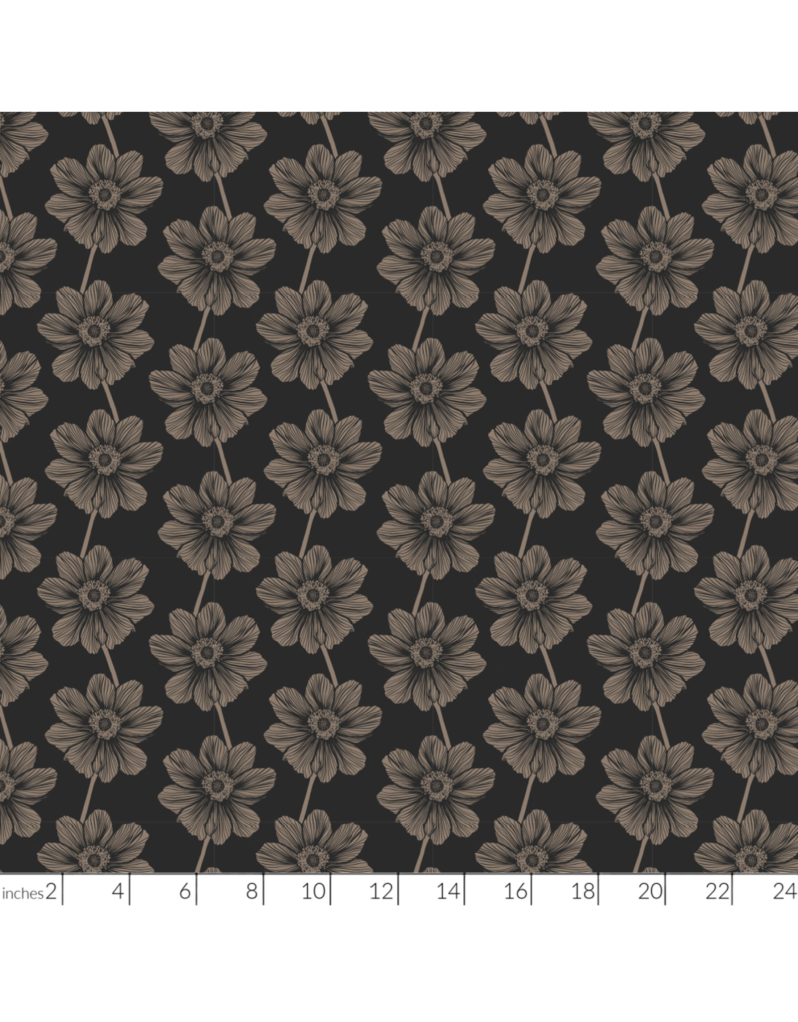 PD's Anna Maria Collection Indelible, Anemone in Silvertone, Dinner Napkin