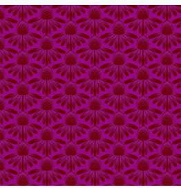 Anna Maria Indelible, Coneflower in Magenta, Fabric Half-Yards