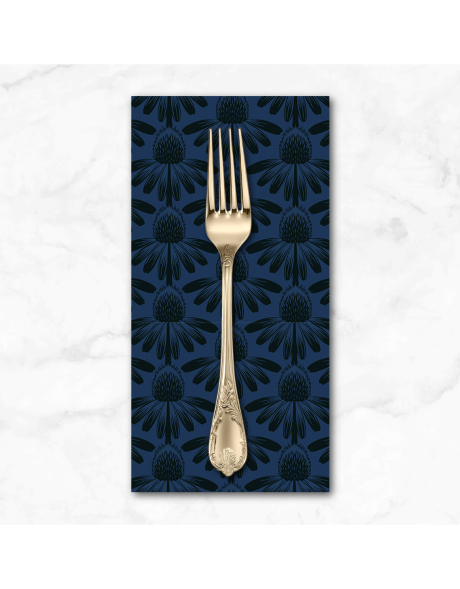 PD's Anna Maria Collection Indelible, Coneflower in Night, Dinner Napkin