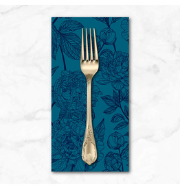 PD's Anna Maria Collection Indelible, Peony in Ocean, Dinner Napkin