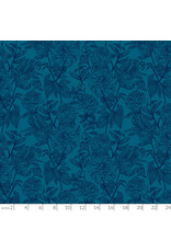 Anna Maria Indelible, Peony in Ocean, Fabric Half-Yards