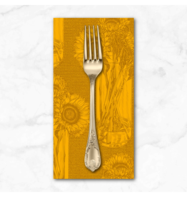PD's Anna Maria Collection Indelible, Sunflowers in Saffron, Dinner Napkin