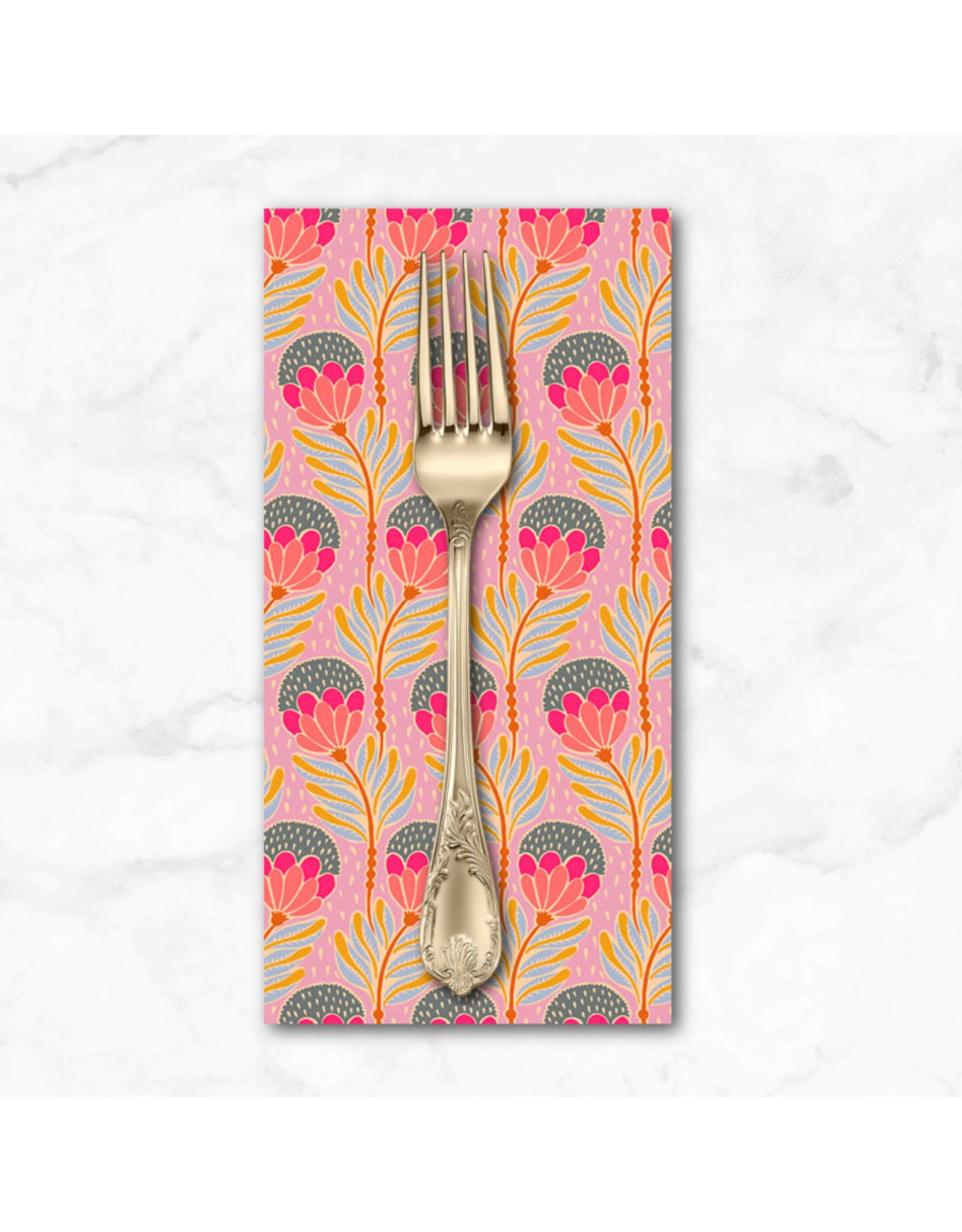 PD's Anna Maria Collection Shooting Star, Bouncy Blooms in Lavender, Dinner Napkin