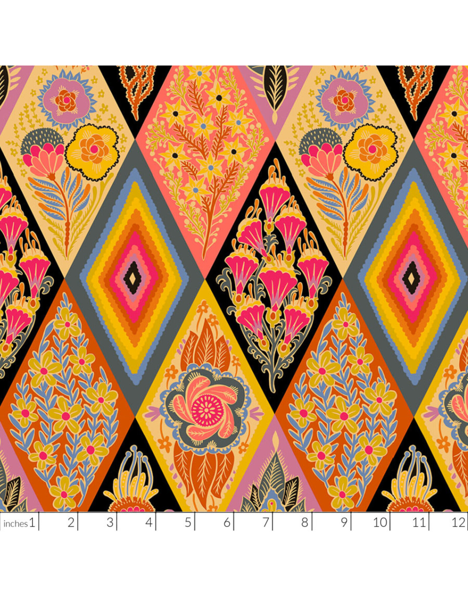 Anna Maria Shooting Star, Socialite in Honey, Fabric Half-Yards