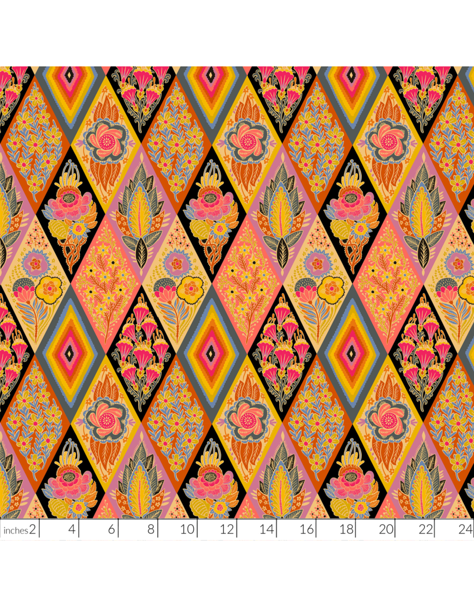 Anna Maria Shooting Star, Socialite in Honey, Fabric Half-Yards
