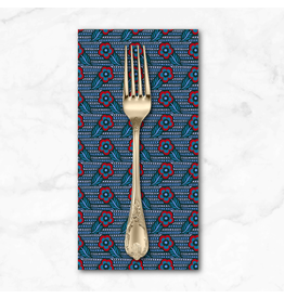 PD's Anna Maria Collection Shooting Star, Woodcarving in Indigo, Dinner Napkin